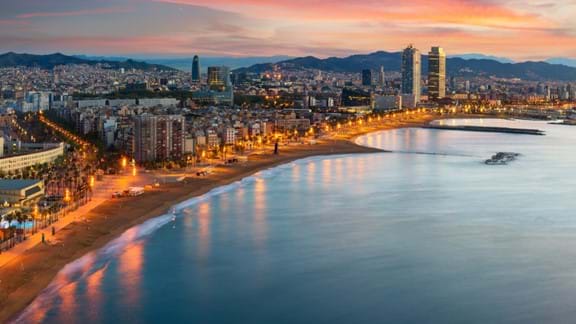 Take a stroll down one of Barcelona's beaches