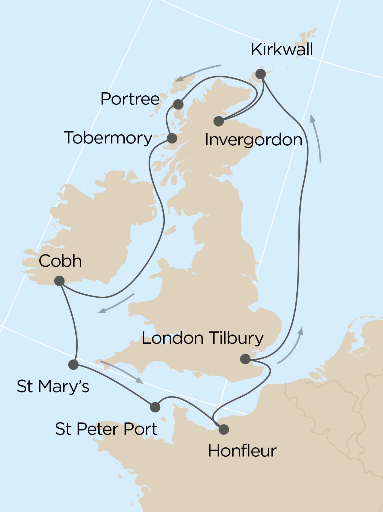 british isles cruises october 2023