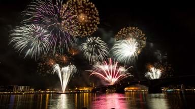 <p>New Years Fireworks in Mainz, Germany</p>