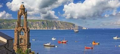 The idyllic coastal landscape of Swanage, Dorset – will you holiday here this year?