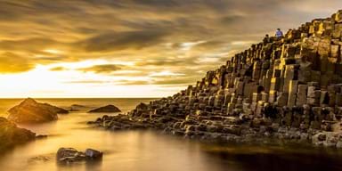 The Giant's Causeway at sunrise