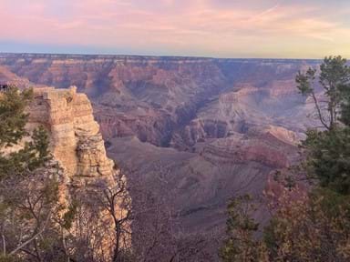 Sunrise at the ever-stunning Grand Canyon