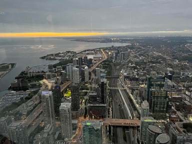 A phenomenal view from 447 metres above the city of Toronto.