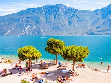 The sapphire shores of Italy’s Lake Garda during the height of summer – will you end up here?
