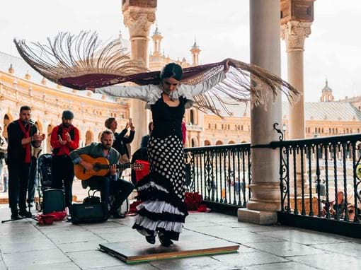 Flamenco dancing in Seville, Spain