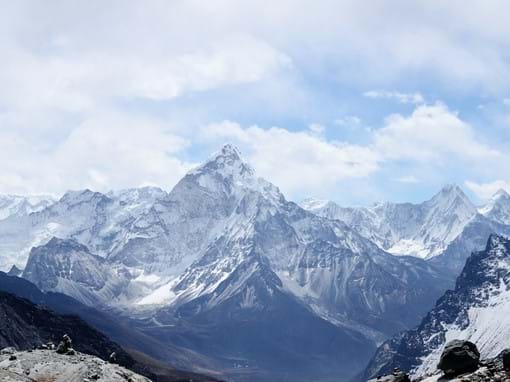The towering Himalayas