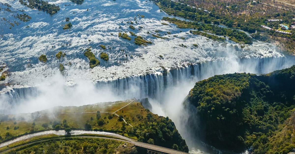Top 20 most naturally beautiful places in the world - Victoria Falls: The World's Largest Waterfall - Nature's Majestic Wonder